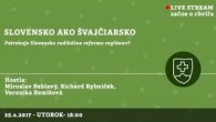 Bratislavské Hanusove Dni / Slovensko ako Švajčiarsko │ Miroslav Beblavý, Richard Rybníček, Veronika Remišová │ 25.04.2017