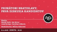 Bratislavské Hanusove Dni / Primátori Bratislavy │ Matúš Vallo, Ján Mrva, Caroline Líšková │ 21.04.2018