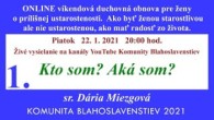 Komunita Blahoslavenstiev / 01_ÚVOD A 1. PREDNÁŠKA_Piatok 20:00