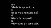 Komunita Blahoslavenstiev / Nebudem sa zlého báť