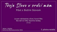 Komunita Blahoslavenstiev / TVOJE SLOVO V SRDCI MÁM_5. pustnu nedeľa