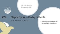 ECAV / #29 Nepochybuj o Božej dobrote (L 10, 38 – 42 a 11, 1 – 13)