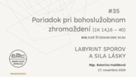 ECAV / #35 Poriadok pri bohoslužobnom zhromaždení 1K 14,16 40