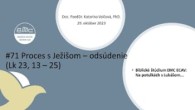 ECAV / #71 Proces s Ježišom - odsúdenie (Lk 23, 13 – 25)