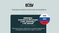 ECAV / DISKUSIA: Luteráni na Slovensku a ich „jednotky“ v 20. storočí
