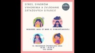 ECAV / Stres, syndróm vyhorenia a zvládanie záťažových situácií