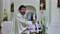 Kuffa Marian / O. Marián Kuffa - kážeň počas sv. omše v obci Halič 18. 8. 2019