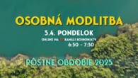 Koinonia Ján Krstiteľ / Osobná modlitba /// PONDELOK, 3.4., 6:30